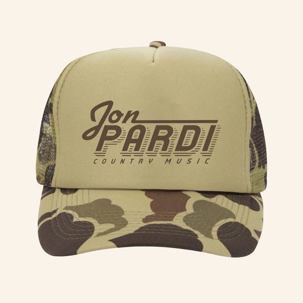 Jon Pardi Merch Jon Pardi Country Music Logo Camo Trucker Hat Gift For Dad Jon Pardi Merch Jon Pardi Country Music Logo Camo Trucker Hat Gift For Dad
