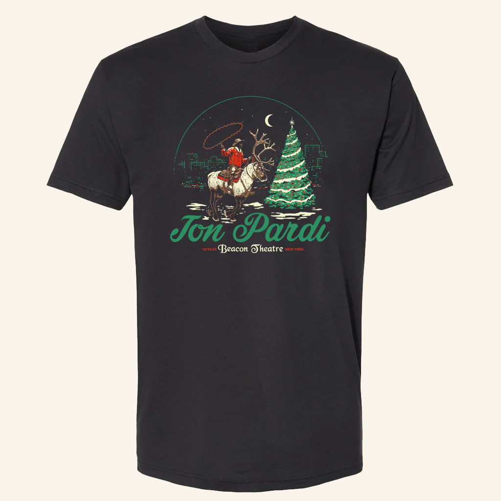 Jon Pardi Merch NYC Reindeer Event T-Shirt Christmas Gifts For Music Lovers Jon Pardi Merch NYC Reindeer Event T-Shirt Christmas Gifts For Music Lovers