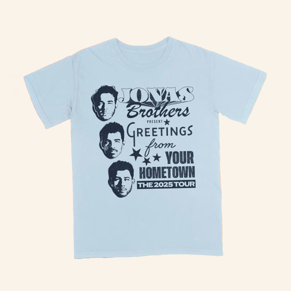 Jonas Brother Present Greeting From Your Hometown The 2025 Tour Shirt Jonas Brothers Merch