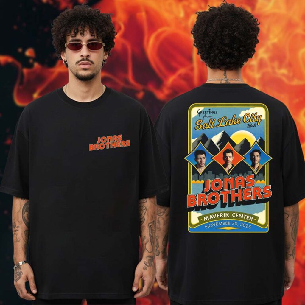 Jonas Brothers Greetings From Your Hometown Salt Lake City T-Shirt Jonas Brothers Merch Jonas Brothers Greetings From Your Hometown Salt Lake City T-Shirt Jonas Brothers Merch