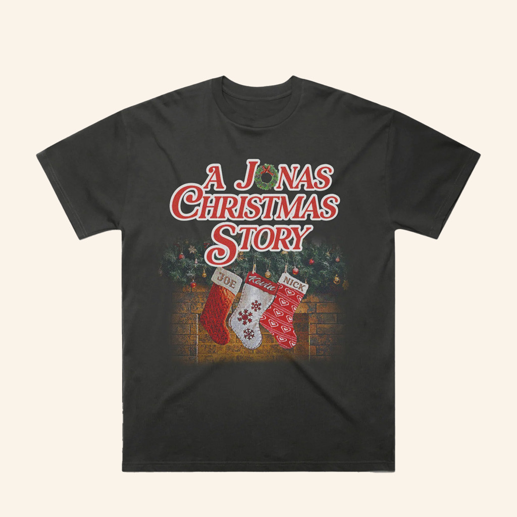 Jonas Brothers Merch A Jonas Christmas Story T-Shirt Christmas Presents For Him