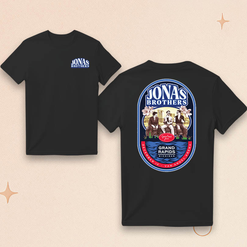 Jonas Brothers Merch Dec 12 2025 Van Andel Arena Grand Rapids MI T-Shirt Gifts For Fans