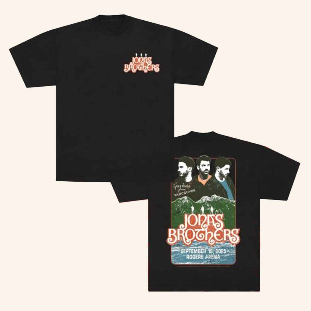 Jonas Brothers Merch Greetings From Vancouver T-Shirt Cool Christmas Gifts For Guys Jonas Brothers Merch Greetings From Vancouver T-Shirt Cool Christmas Gifts For Guys