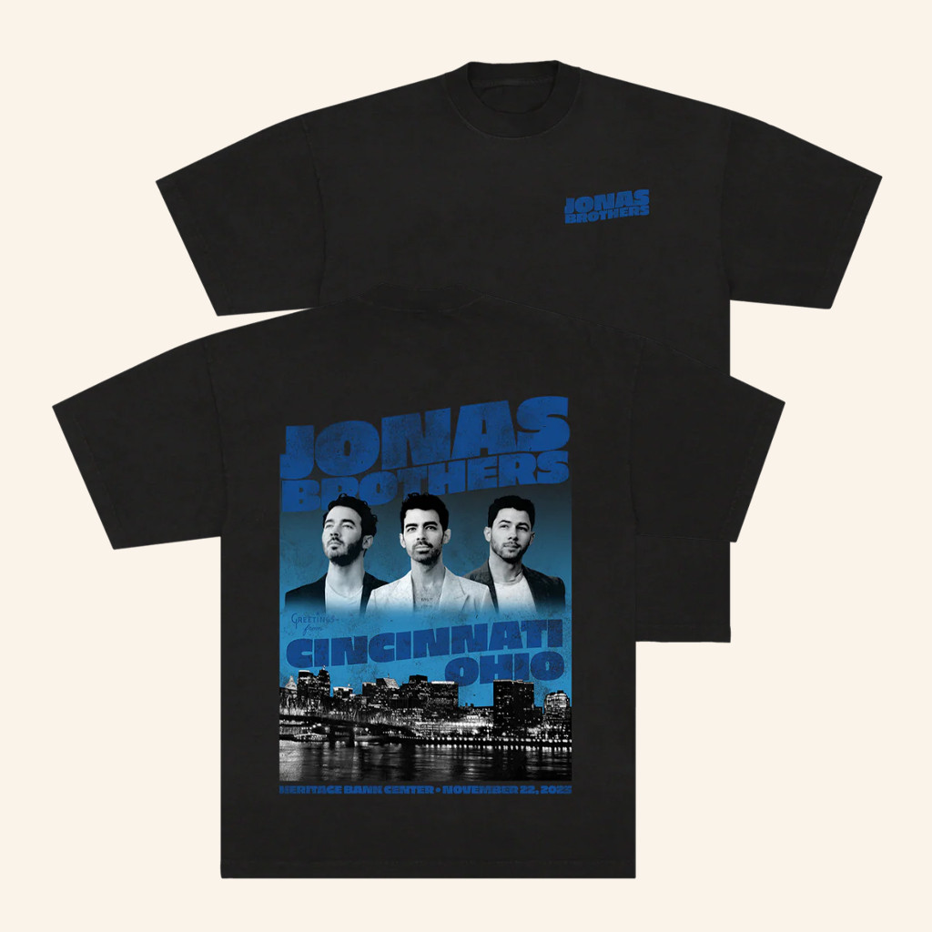 Jonas Brothers Merch Greetings From Your Hometown Cincinnati OH T-Shirt Gifts For Fans Jonas Brothers Merch Greetings From Your Hometown Cincinnati OH T-Shirt Gifts For Fans