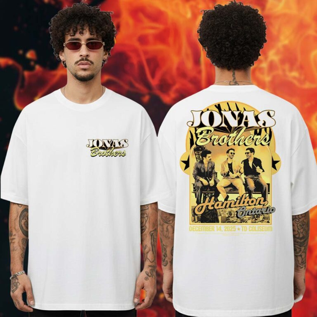 Jonas Brothers Merch Greetings From Your Hometown Hamilton ON T-Shirt Gifts For Music Fans