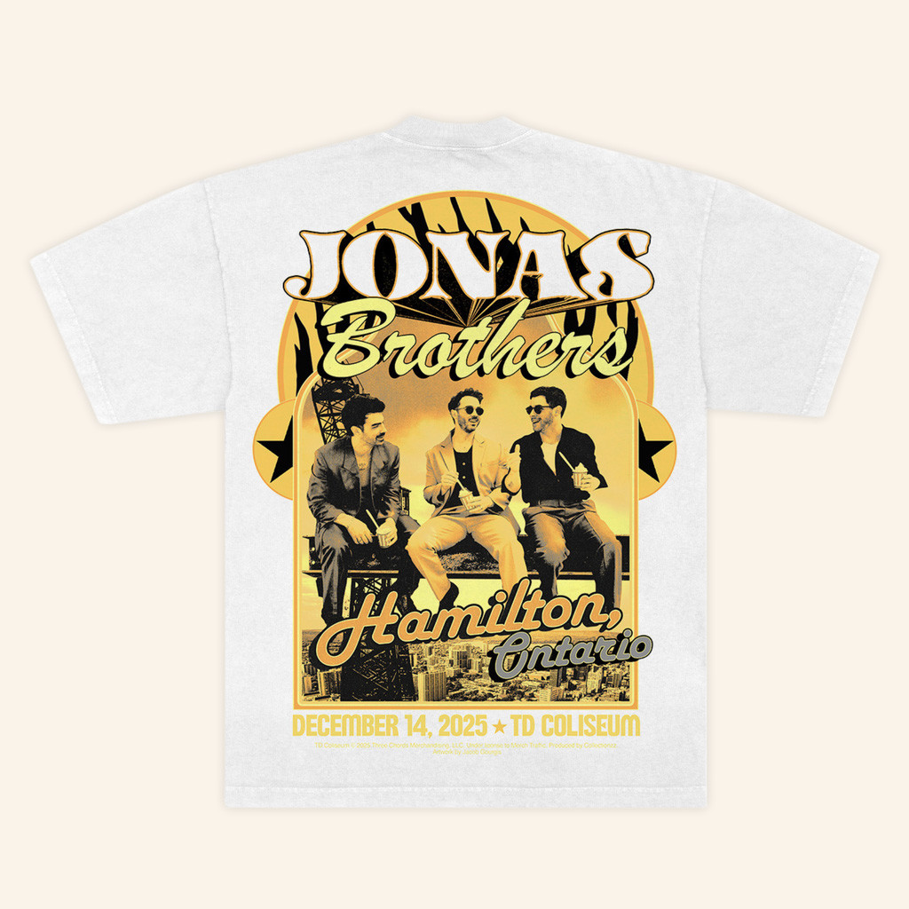 Jonas Brothers Merch Greetings From Your Hometown Hamilton T-Shirt Gifts For Music Fans