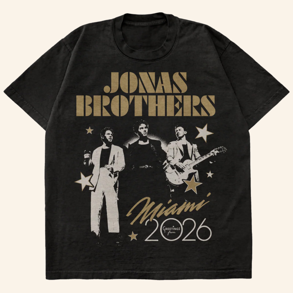 Jonas Brothers Merch Greetings From Your Hometown Miami FL T-Shirt Gifts For Pop Fans Jonas Brothers Merch Greetings From Your Hometown Miami FL T-Shirt Gifts For Pop Fans