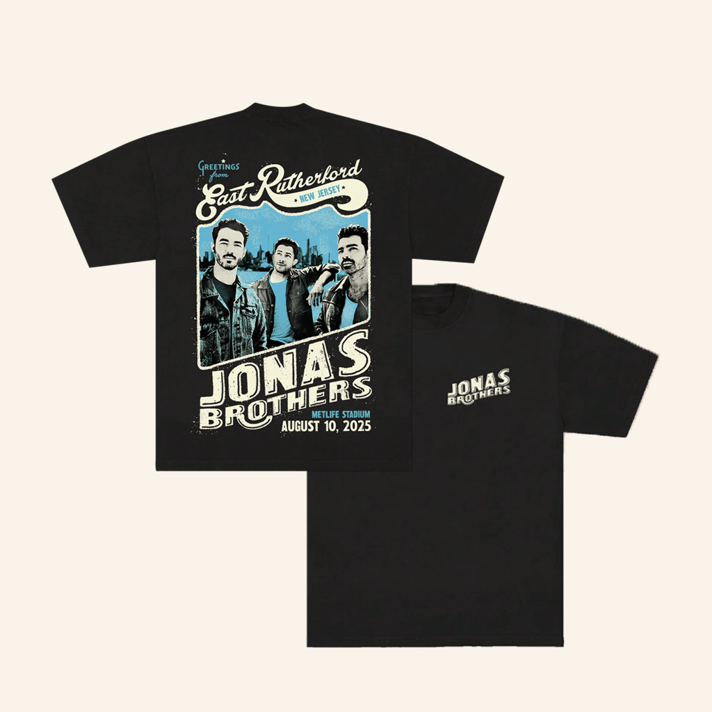 Jonas Brothers Merch Greetings From Your Hometown New Jersey City T-Shirt