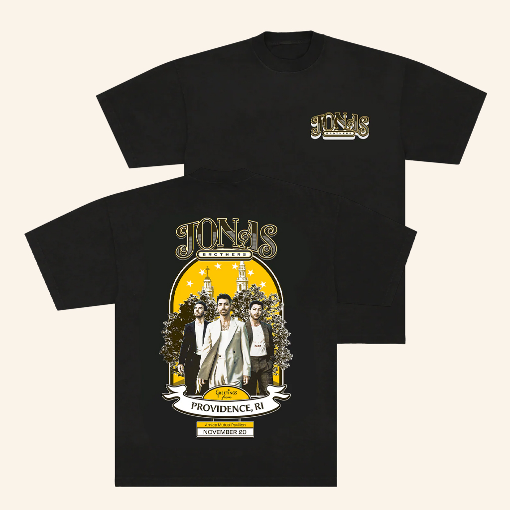 Jonas Brothers Merch Greetings From Your Hometown Providence RI T-Shirt Gifts For Husband