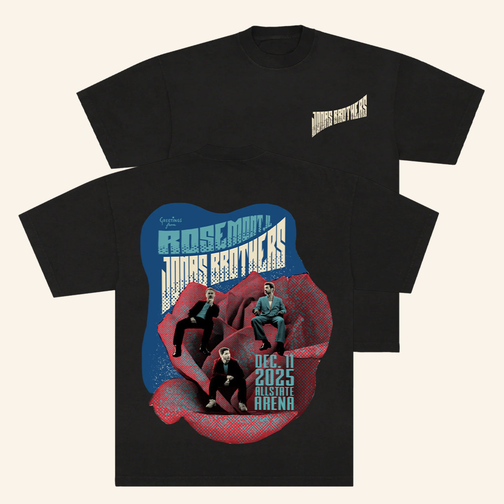Jonas Brothers Merch Greetings From Your Hometown Rosemont Il Shirt Gifts For Music Fans