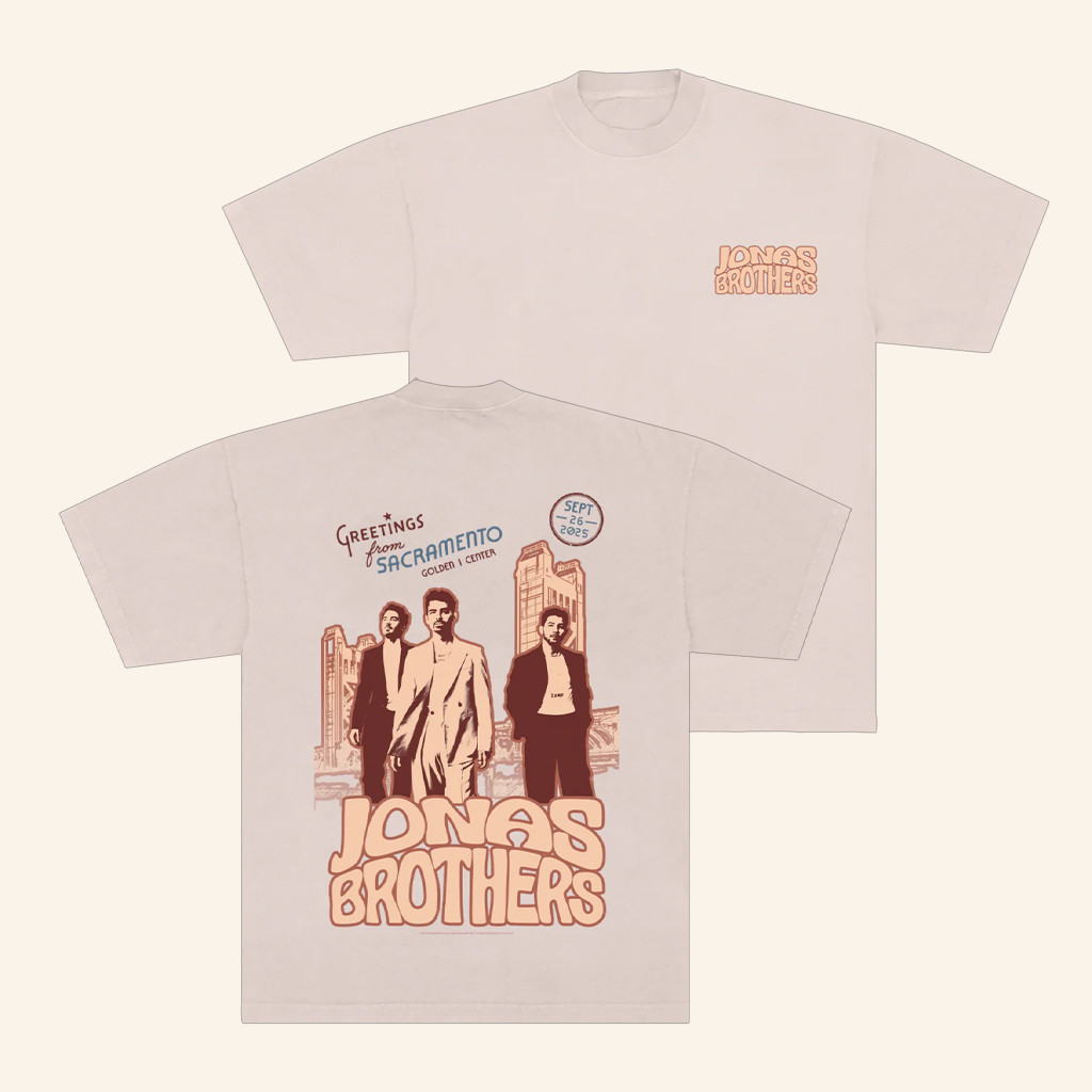 Jonas Brothers Merch Greetings From Your Hometown Sacramento CA T-Shirt Gifts For Pop Fans Jonas Brothers Merch Greetings From Your Hometown Sacramento CA T-Shirt Gifts For Pop Fans