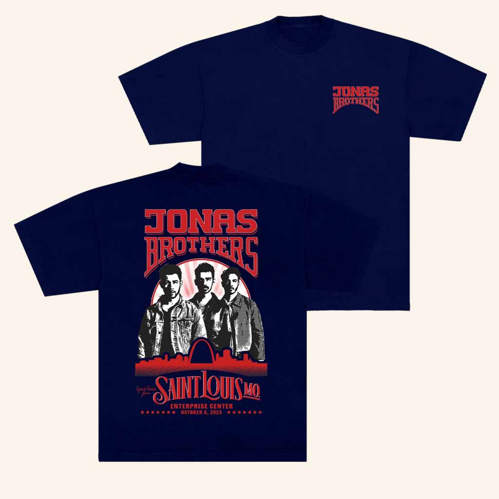 Jonas Brothers Merch Greetings From Your Hometown Saint Louis Mo T-Shirt Gifts For Fans Jonas Brothers Merch Greetings From Your Hometown Saint Louis Mo T-Shirt Gifts For Fans