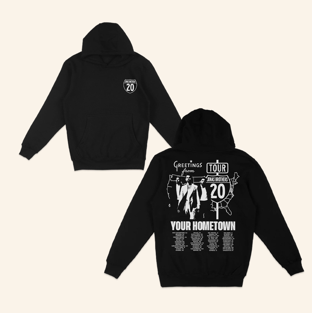 Jonas Brothers Merch Greeting's From Your Hometown Tour Hoodie Best Gifts For Music Lovers Jonas Brothers Merch Greeting's From Your Hometown Tour Hoodie Best Gifts For Music Lovers