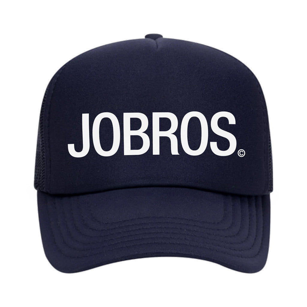 Jonas Brothers Merch JOBROS Navy Trucker Hat Gifts For Husband Jonas Brothers Merch JOBROS Navy Trucker Hat Gifts For Husband