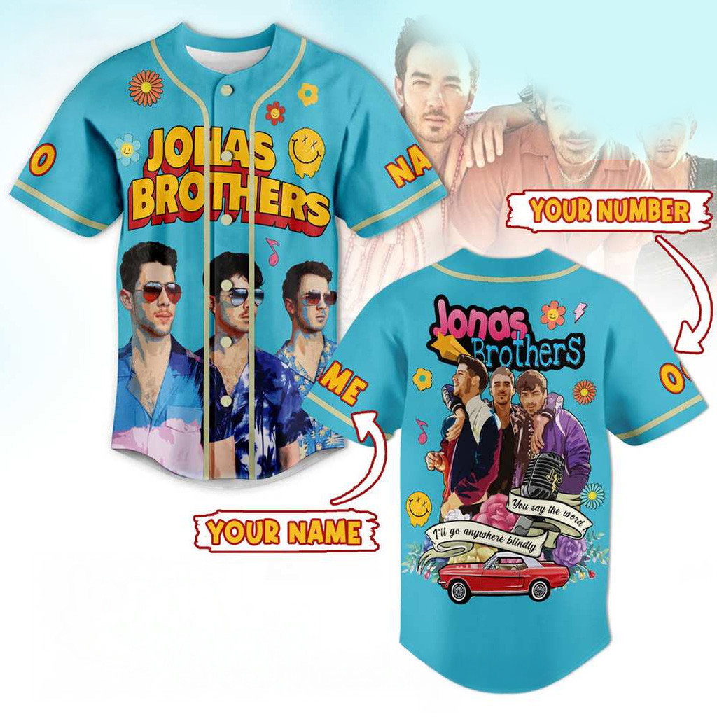 Jonas Brothers Merch Jonas Brother Custom Name Baseball Jersey Best Gifts For Pop Music Fans