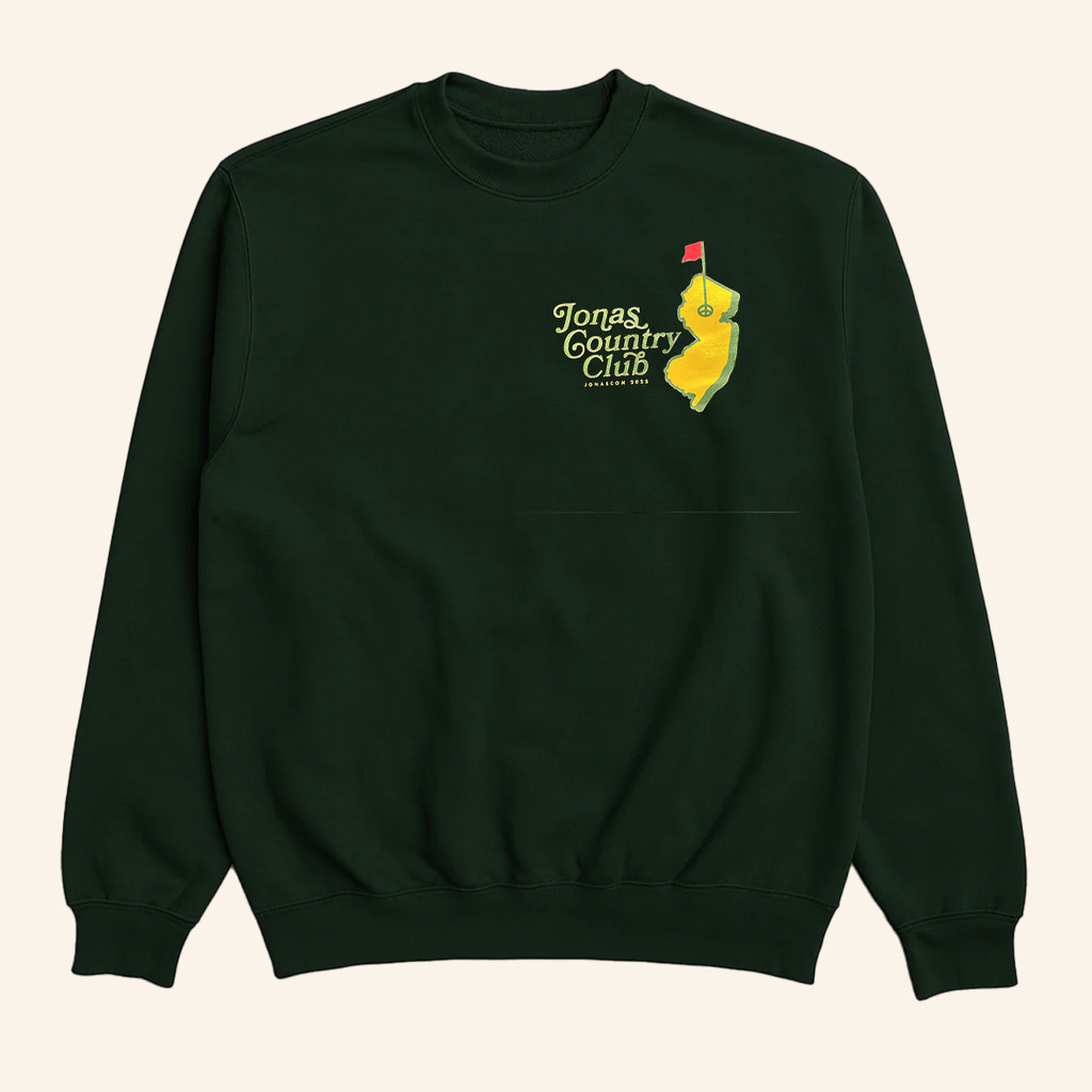 Jonas Brothers Merch Jonas Country Club Crewneck NJ Sweatshirt Best Birthday Gift For Husband Jonas Brothers Merch Jonas Country Club Crewneck NJ Sweatshirt Best Birthday Gift For Husband