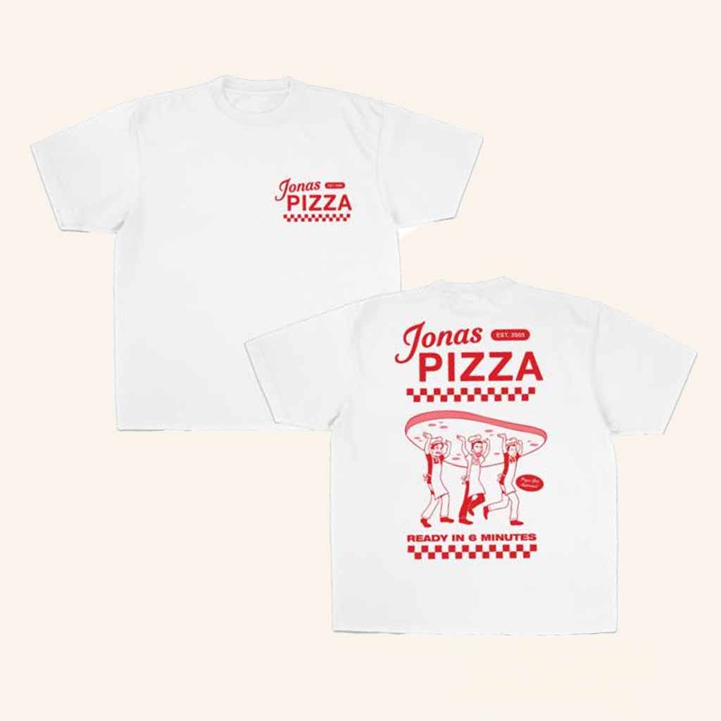 Jonas Brothers Merch Jonas Pizza Mall Pizza T-Shirt Unique Gifts For Music Lovers Jonas Brothers Merch Jonas Pizza Mall Pizza T-Shirt Unique Gifts For Music Lovers