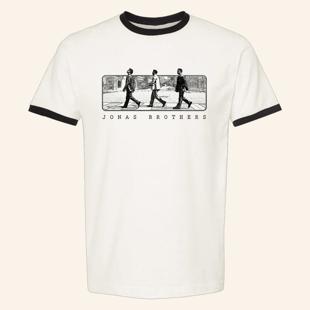 Jonas Brothers Merch Jonas Road Ringer T-Shirt Gifts For Fans Jonas Brothers Merch Jonas Road Ringer T-Shirt Gifts For Fans