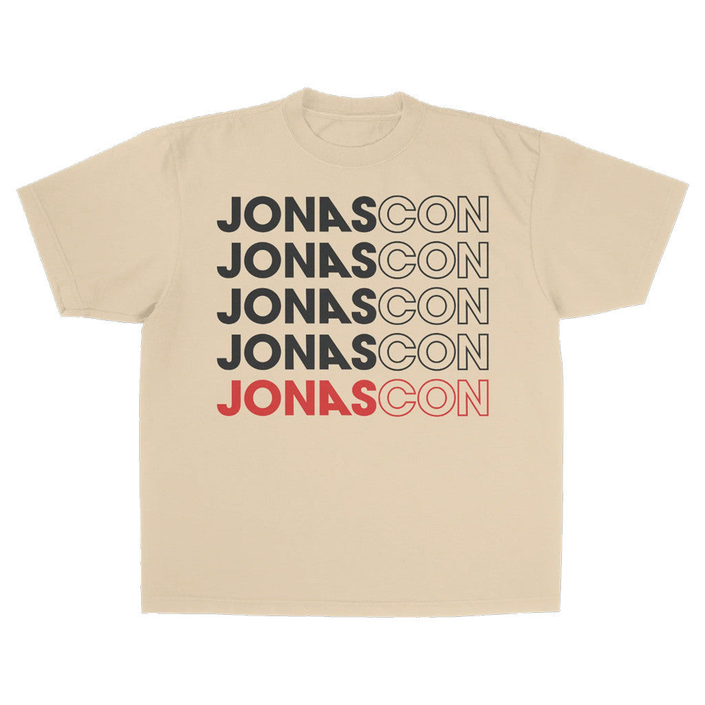 Jonas Brothers Merch JONASCON Repetitive T-Shirt Gifts For Pop Band Fans Jonas Brothers Merch JONASCON Repetitive T-Shirt Gifts For Pop Band Fans