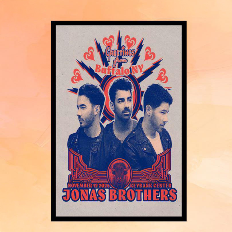 Jonas Brothers Merch Keybank Center November 12 2025 Concert Poster Home Decor Gifts For Fans Jonas Brothers Merch Keybank Center November 12 2025 Concert Poster Home Decor Gifts For Fans