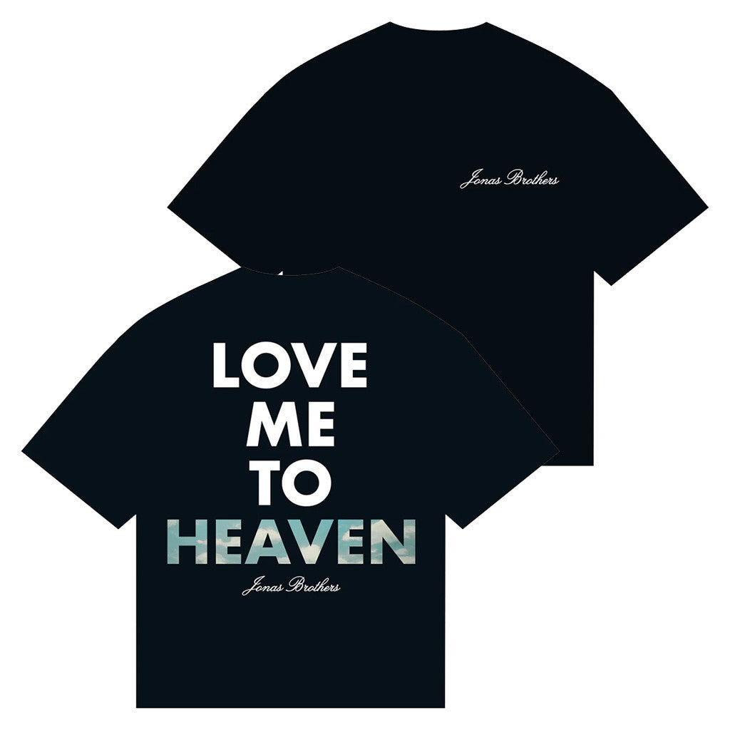 Jonas Brothers Merch Love Me To Heaven Cloud Single T-Shirt Gifts For Girlfriend Jonas Brothers Merch Love Me To Heaven Cloud Single T-Shirt Gifts For Girlfriend