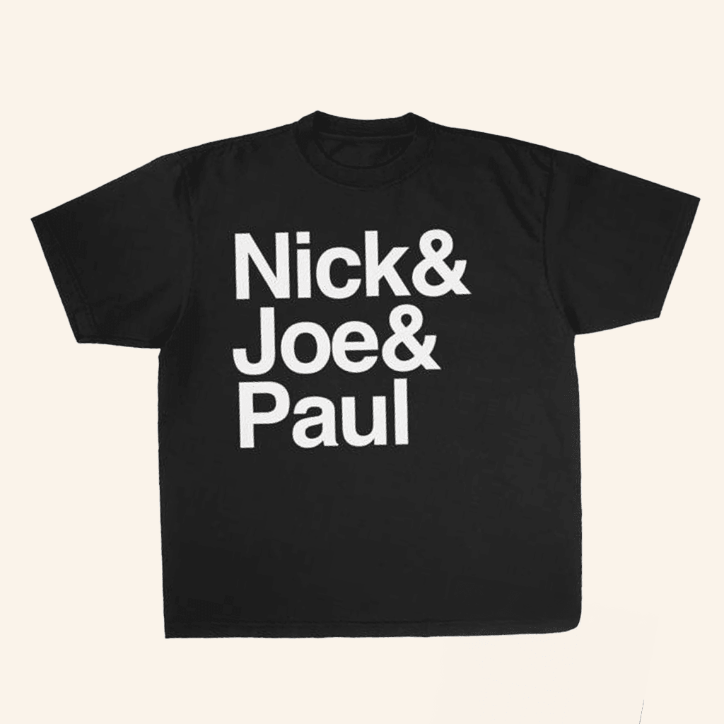 Jonas Brothers Merch Nick And Joe And Paul T-Shirt Gifts For Friends Jonas Brothers Merch Nick And Joe And Paul T-Shirt Gifts For Friends