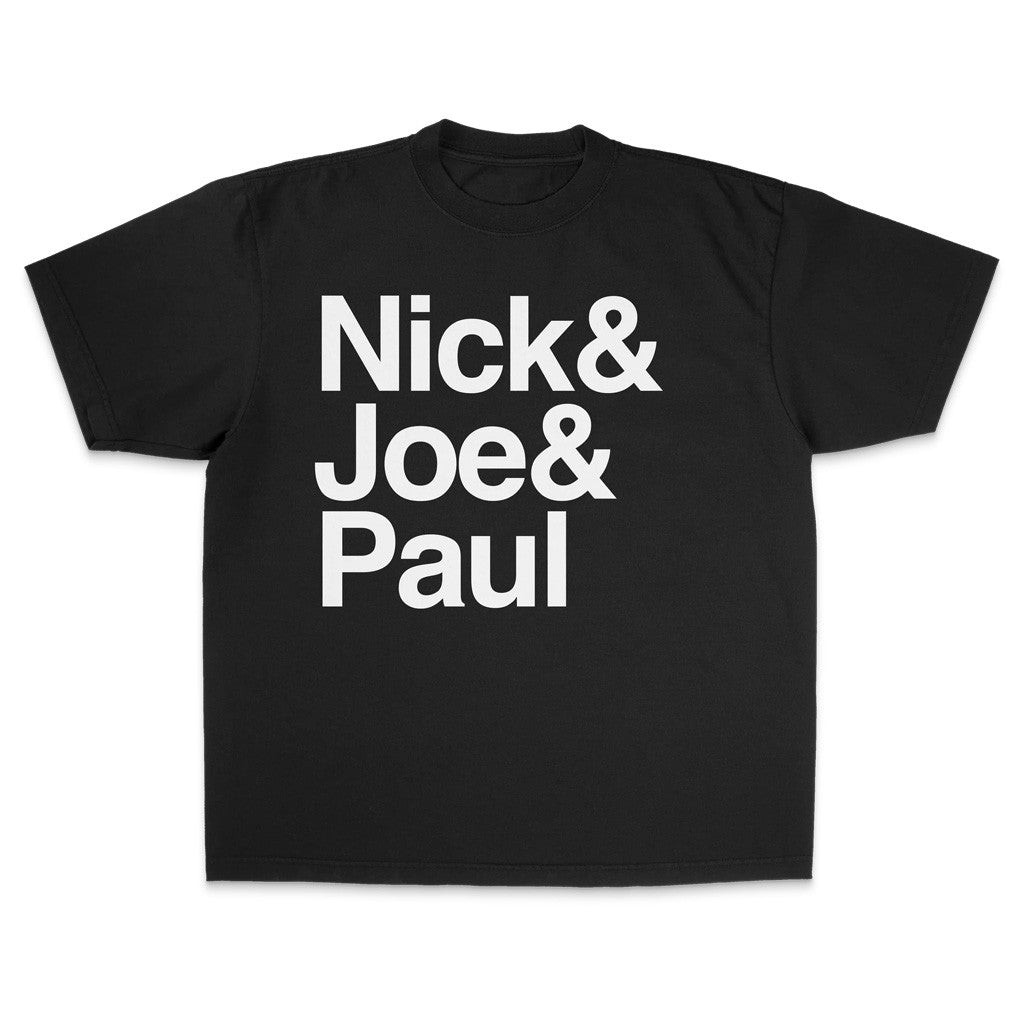 Jonas Brothers Merch Nick And Joe And Paul T-Shirt Pop Band Fans Gifts