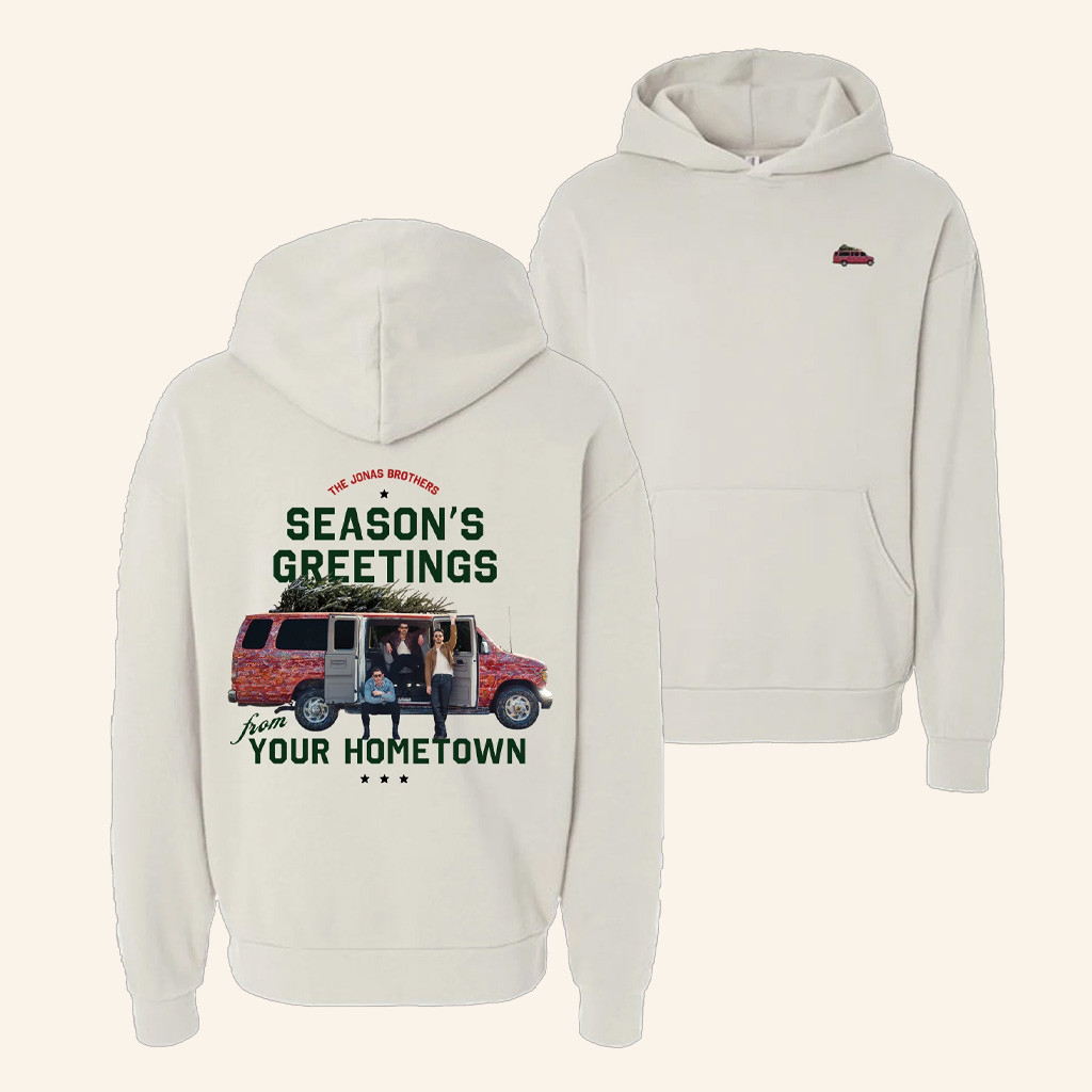 Jonas Brothers Merch Season's Greetings Jonas Hoodie Gifts For Pop Fans