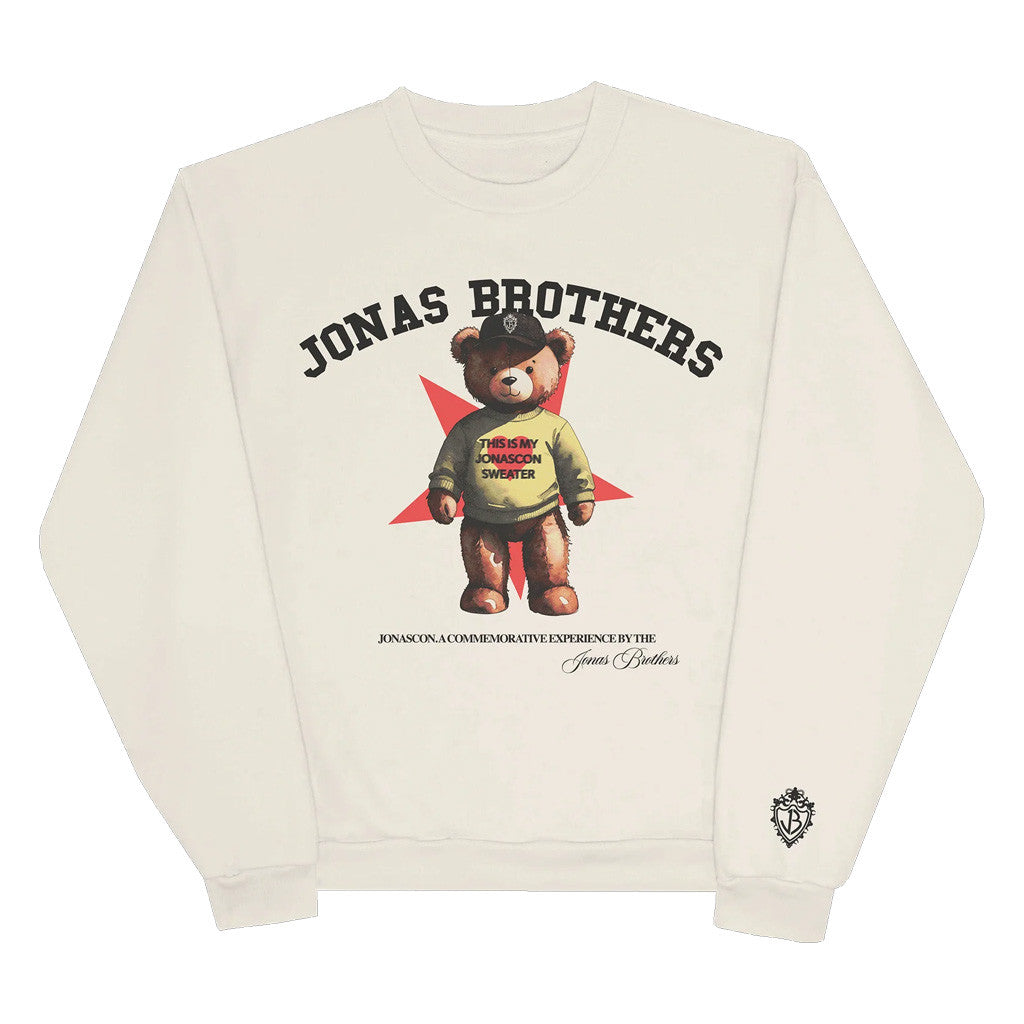 Jonas Brothers Merch Teddy Bear Crewneck Sweatshirt Pop Band Fans Gifts Jonas Brothers Merch Teddy Bear Crewneck Sweatshirt Pop Band Fans Gifts