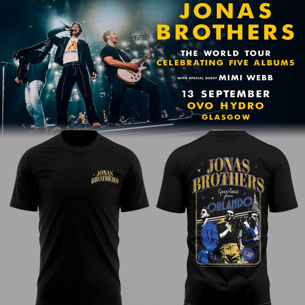 Jonas Brothers Merch The World Tour Greetings From Your Hometown Orlando T-Shirt Fan Gifts