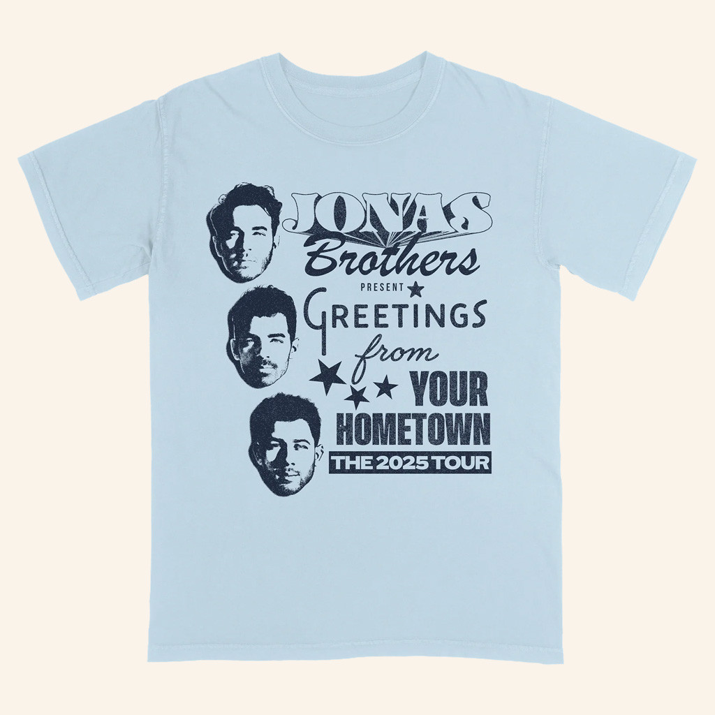 Jonas Brothers Tour Merch 2025 Faces Greetings T-Shirt Christmas Gifts For Music Fans Jonas Brothers Tour Merch 2025 Faces Greetings T-Shirt Christmas Gifts For Music Fans
