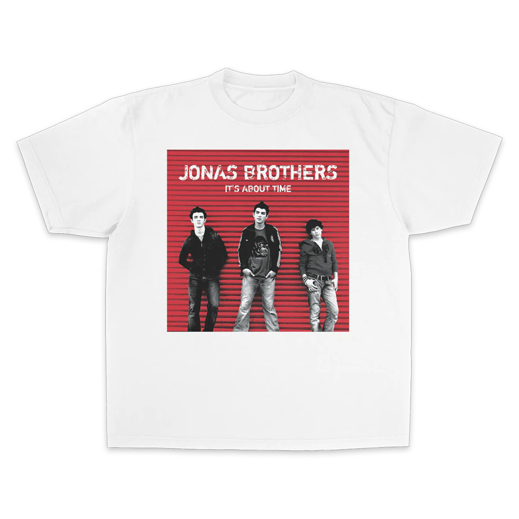 Jonas Brothers Tour Merch 2025 It's About Time Album T-Shirt Gifts For Music Fans Jonas Brothers Tour Merch 2025 It's About Time Album T-Shirt Gifts For Music Fans