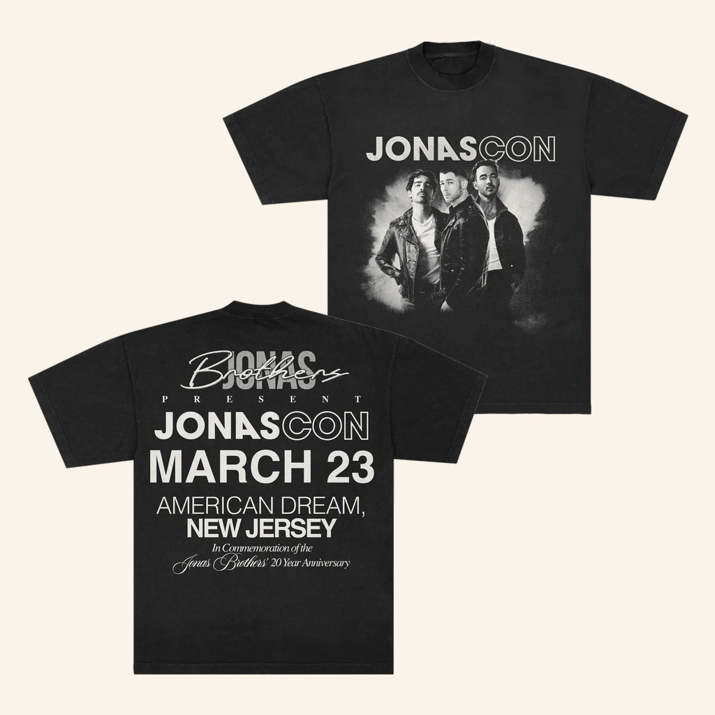 Jonas Brothers Tour Merch 2025 Jonascon Event T-Shirt Christmas Gifts For Father