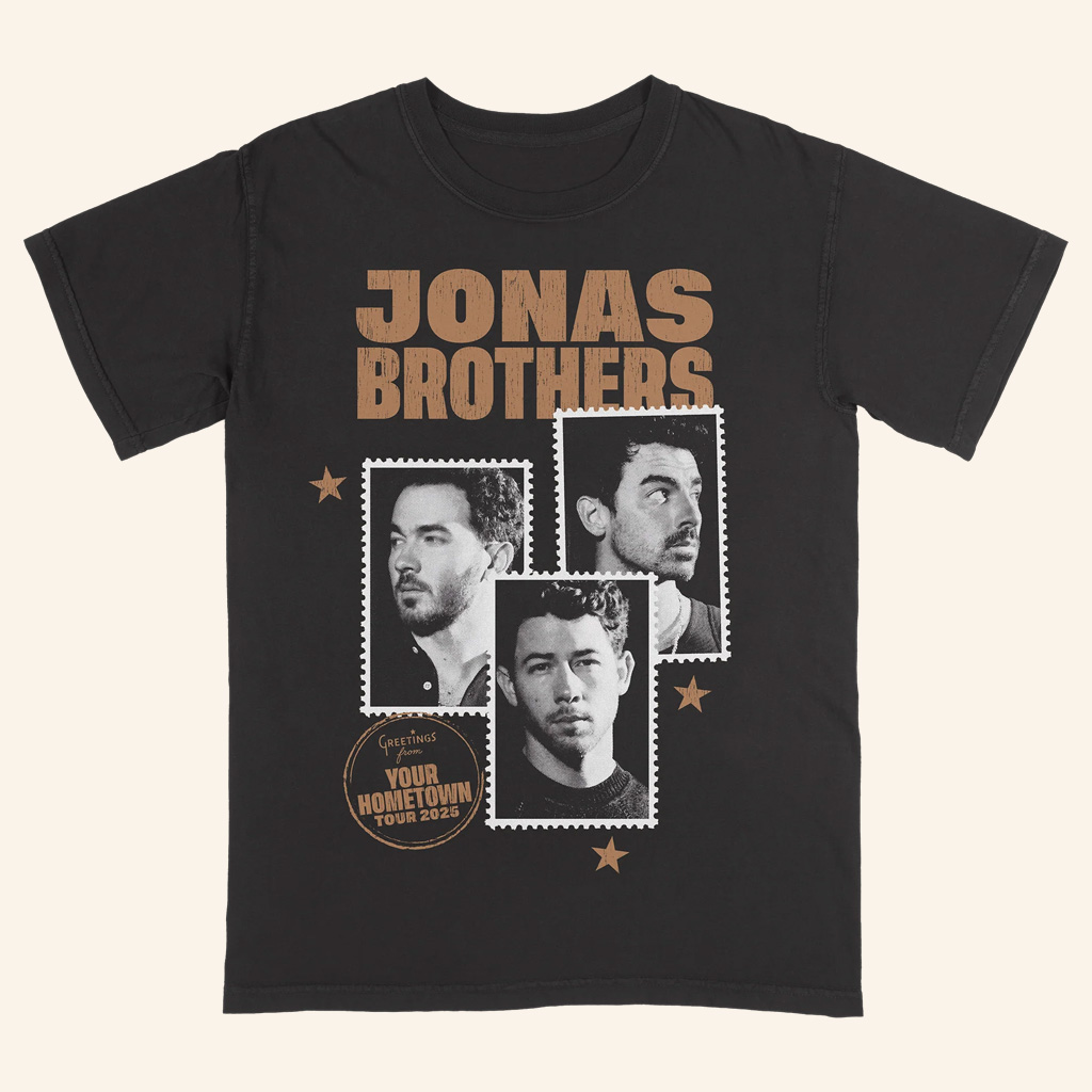 Jonas Brothers Tour Merch 2025 Stamp T-Shirt Christmas Gift For Pop Fans Jonas Brothers Tour Merch 2025 Stamp T-Shirt Christmas Gift For Pop Fans