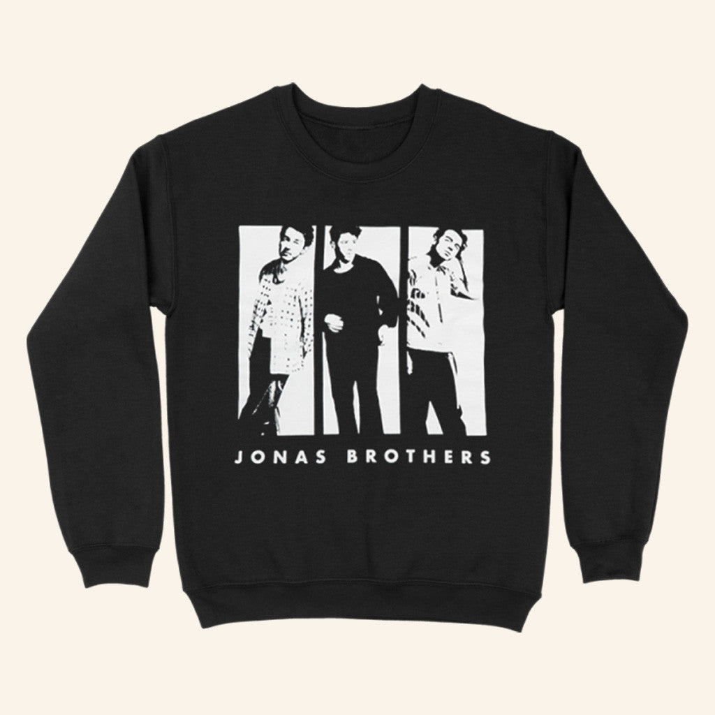 Jonas Brothers Tour Merch Black Crewneck Sweatshirt Gifts For Music Lovers Jonas Brothers Tour Merch Black Crewneck Sweatshirt Gifts For Music Lovers