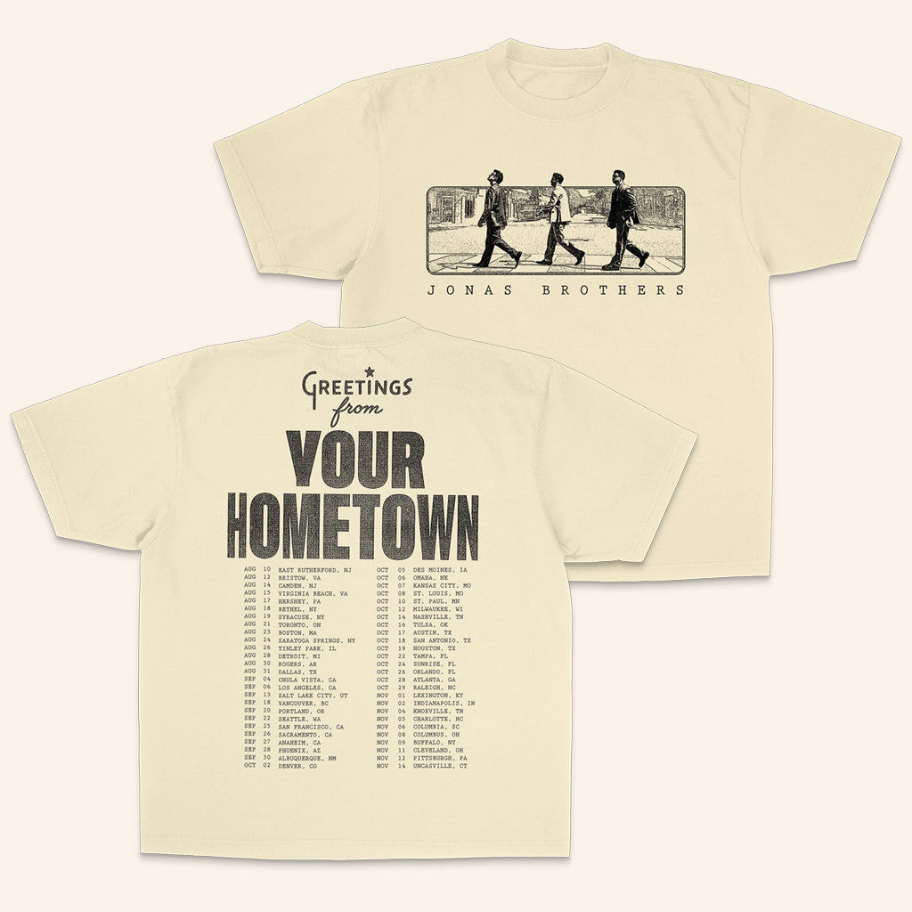 Jonas Brothers Tour Merch Greetings From Your Hometown Jonas Road Tour T-Shirt Gift For Fans Jonas Brothers Tour Merch Greetings From Your Hometown Jonas Road Tour T-Shirt Gift For Fans