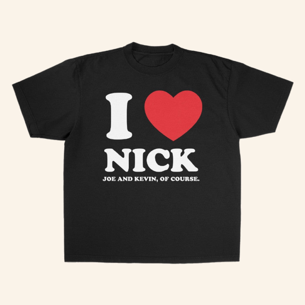Jonas Brothers Tour Merch I Love Nick Black Shirt Gifts For Fans Jonas Brothers Tour Merch I Love Nick Black Shirt Gifts For Fans