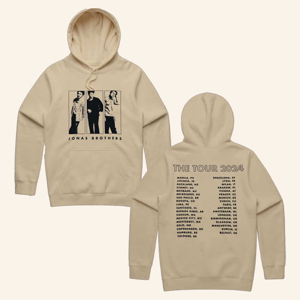 Jonas Brothers Tour Merch The Tour 2024 Hoodie Music Lover Gifts For Him Jonas Brothers Tour Merch The Tour 2024 Hoodie Music Lover Gifts For Him