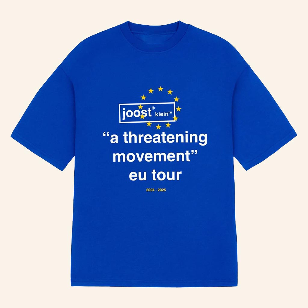 Joost Klein Merch A Threatening Movement EU Tour T-Shirt Joost Klein Tour Merch Fan Gifts