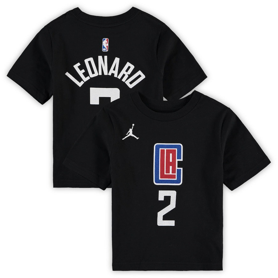 Jordan Brand Kawhi Leonard Black LA Clippers Statement T-Shirt Gifts For Him