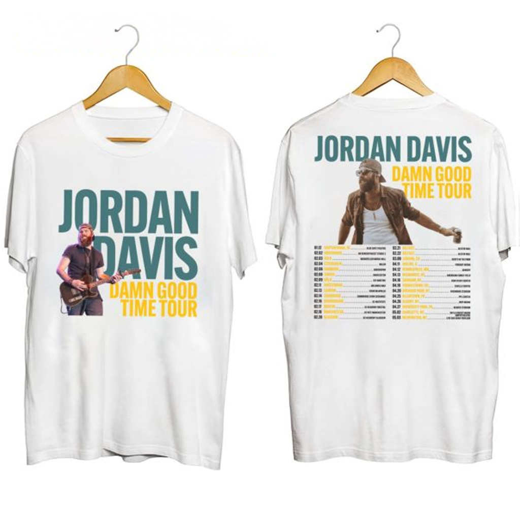 Jordan Davis Damn Good Time Tour Shirt Jordan Davis Merch Music Gift Ideas For Guys Jordan Davis Damn Good Time Tour Shirt Jordan Davis Merch Music Gift Ideas For Guys