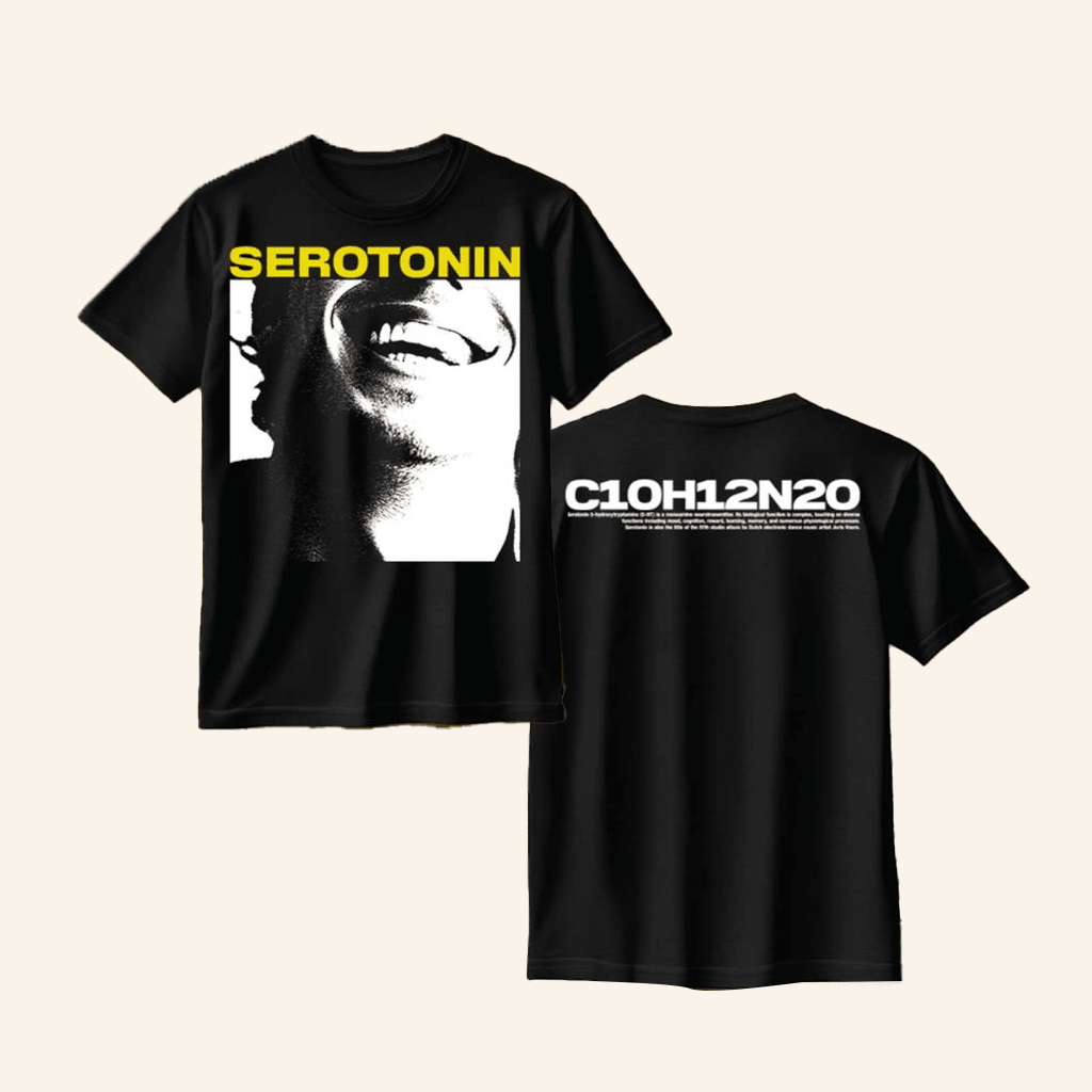 Joris Voorn Merch Joris Voorn Serotonin Smile Front Print T-Shirt Black Joris Voorn Merch Joris Voorn Serotonin Smile Front Print T-Shirt Black