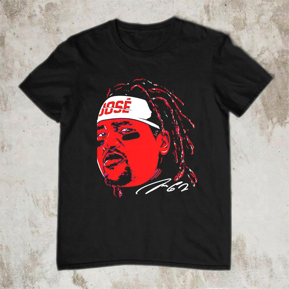 Jose Ramirez Cleveland Guardians T-Shirt MLB Big Face Signature Baseball Fan Gear Gift For Fans