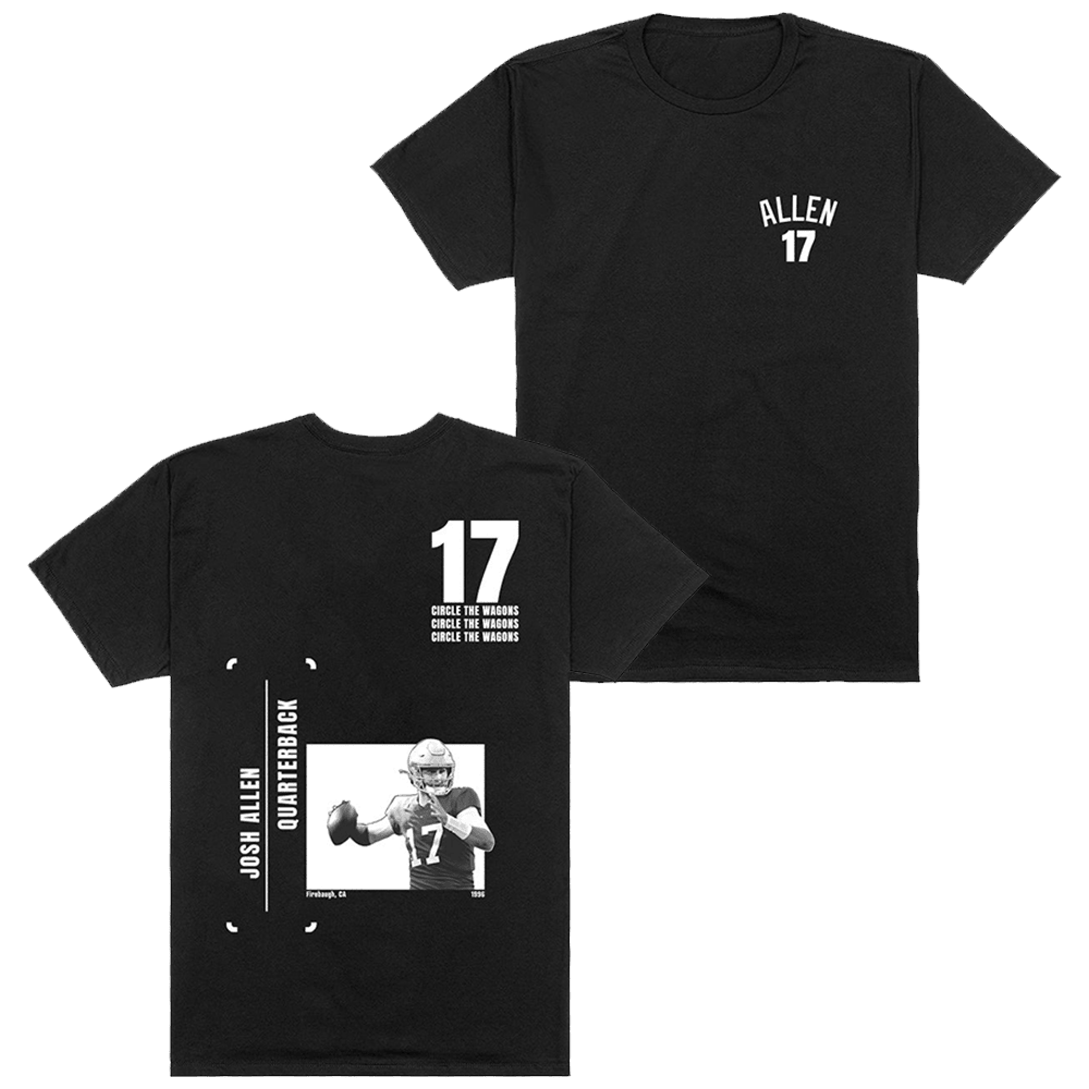 Josh Allen 17 T-Shirt Father's Day Gifts For Husband