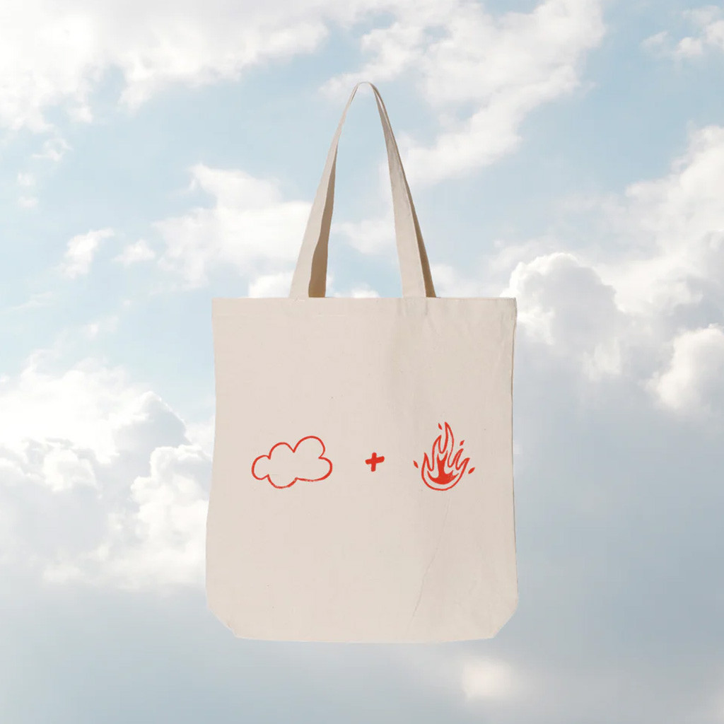 Josiah Queen Merch Cloud And Fire Tote Bag Gift Ideas For Music Lovers