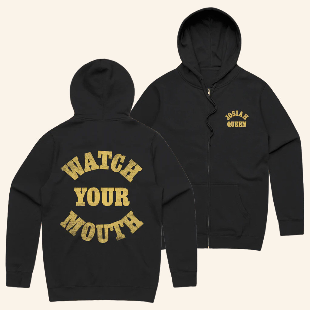 Josiah Queen Merch Watch Your Mouth Zip Hoodie Gifts For Music Fans