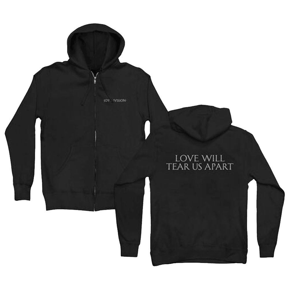Joy Division Love Will Tear US Apart Black Zip Hoodie Joy Division Merch Fathers Day Presents Joy Division Love Will Tear US Apart Black Zip Hoodie Joy Division Merch Fathers Day Presents