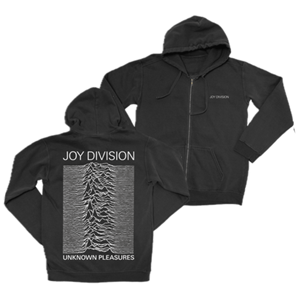 Joy Division Unknown Pleasures Zip Hoodie Joy Division Merch Father's Day Gifts