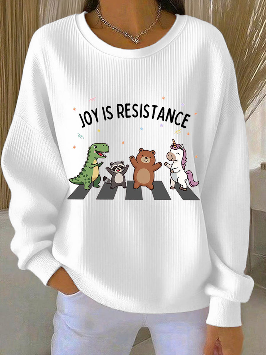 Joy Is Resistance Sweatshirt Freedom Movement Merch Anti Fascism Gifts For Mom