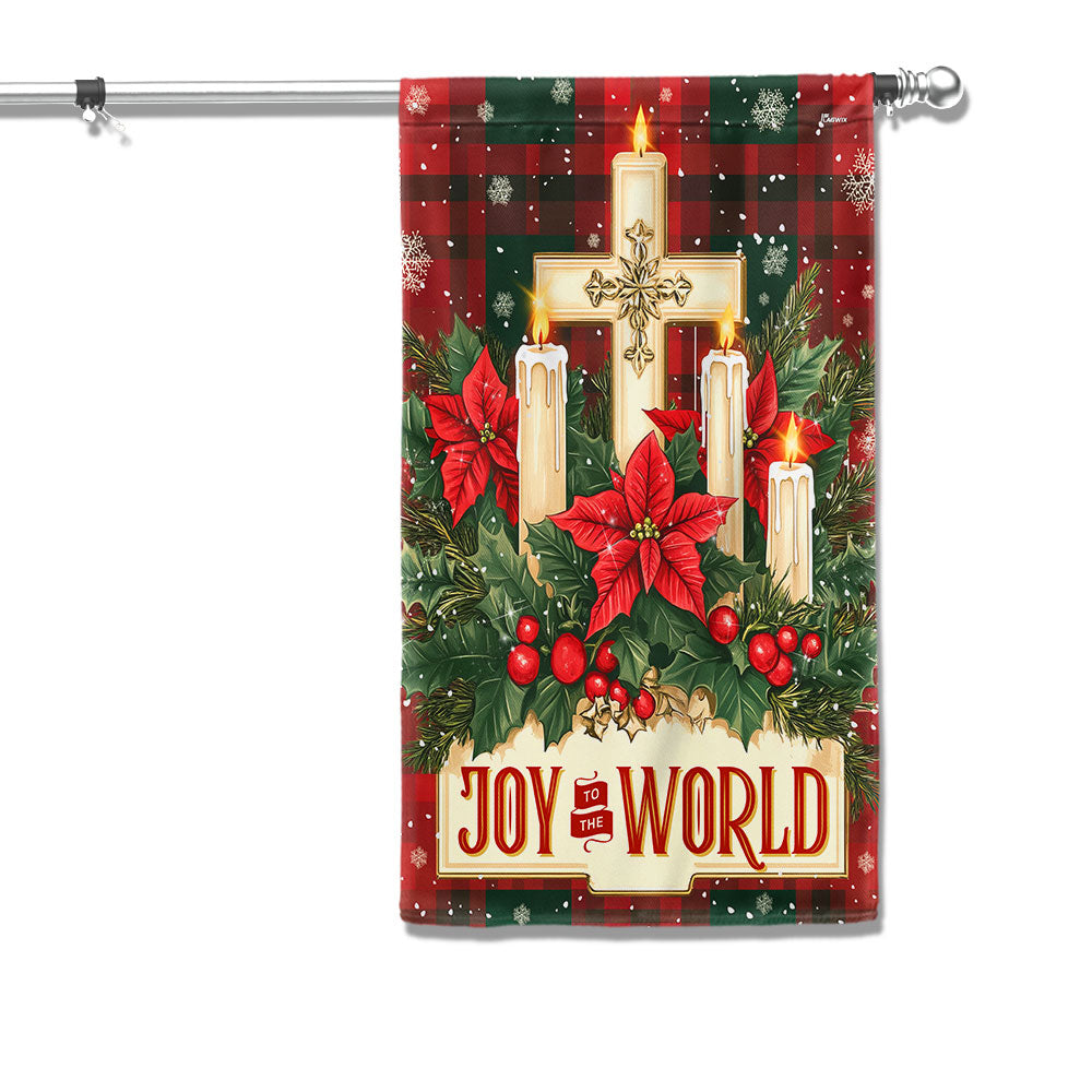 Joy To The World Keep Christ In Christmas Flag